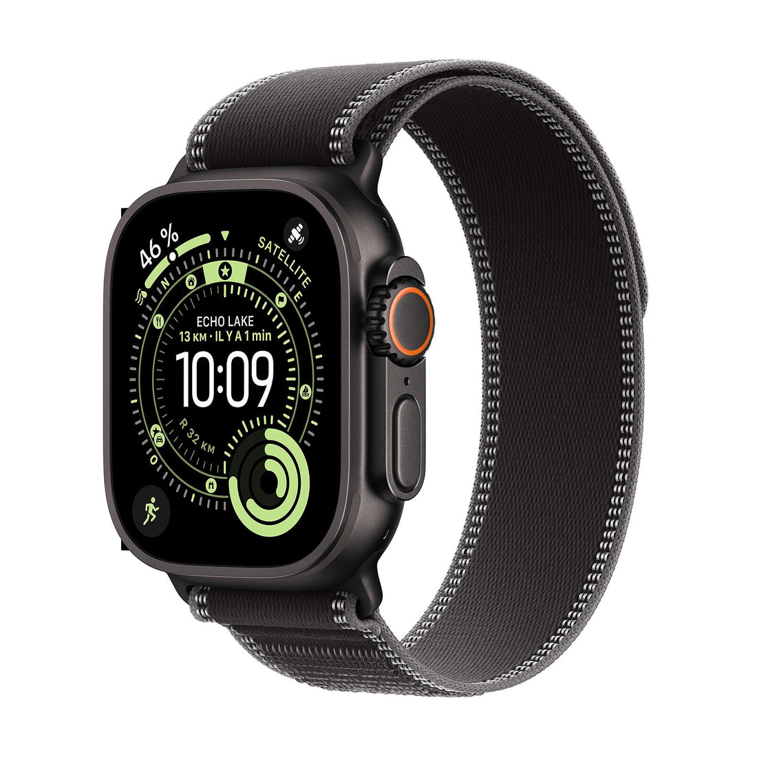Apple Watch Ultra 3 (2025) GPS + Cellular 49mm Black Titanium Case Black/Charcoal Trail Loop S/M EU